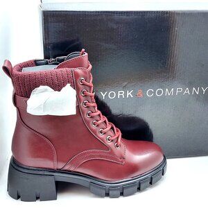 NY & C New York & Company Women's Christina Boot Casual, Lace-up - Size 7.5